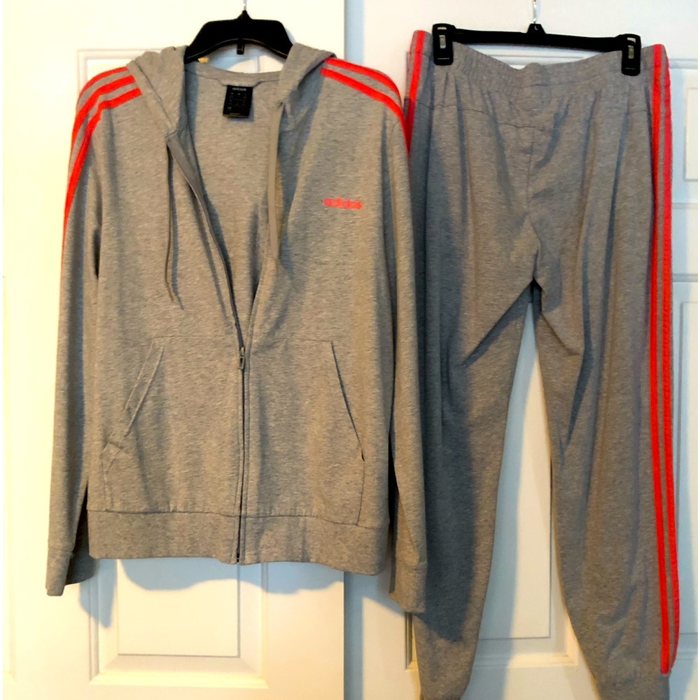 Adidas hoodie and sweat pants